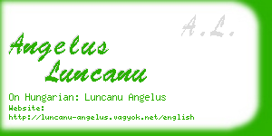 angelus luncanu business card